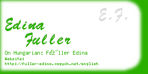 edina fuller business card